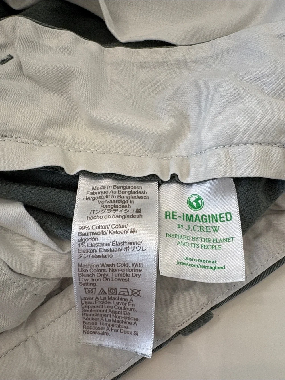 J. Crew Men’s Flat Front Shorts — Green, Blue, Light Gray
